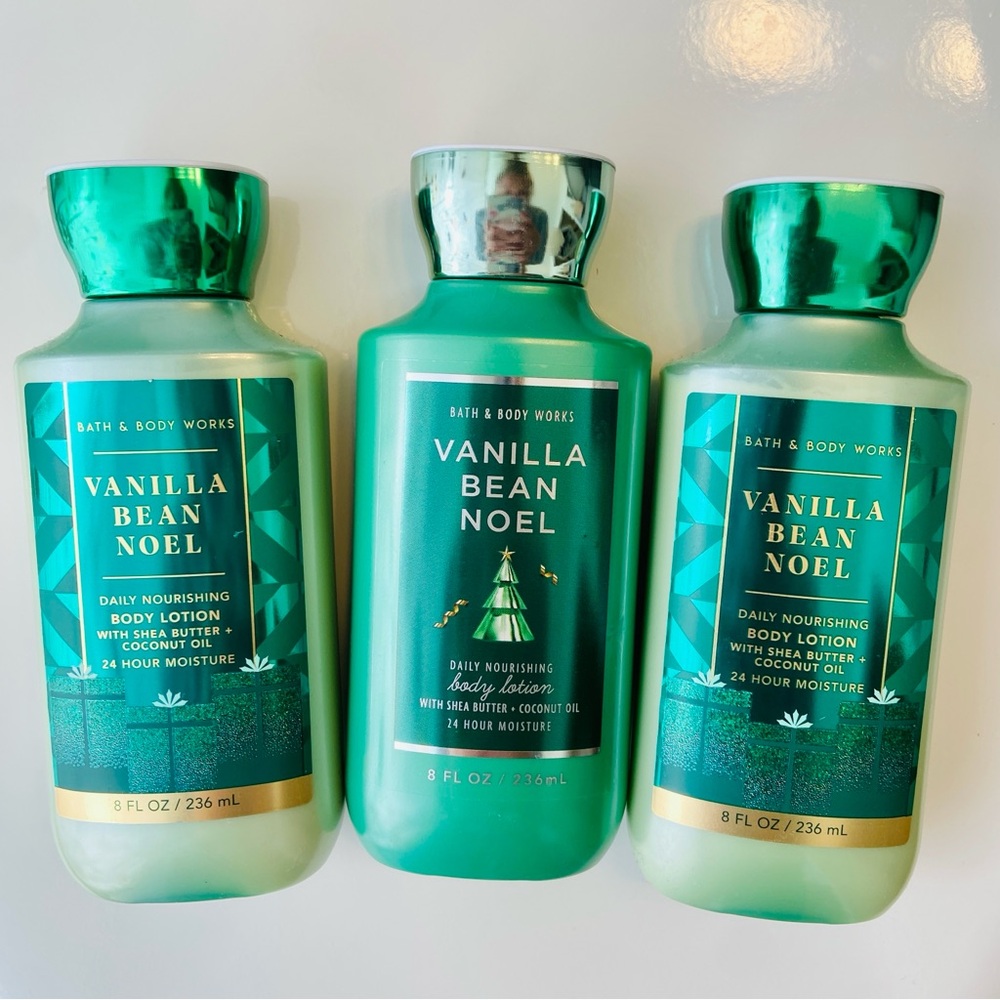 Bath & Body Works Vanilla Bean Noel Body Lotion Set of 3